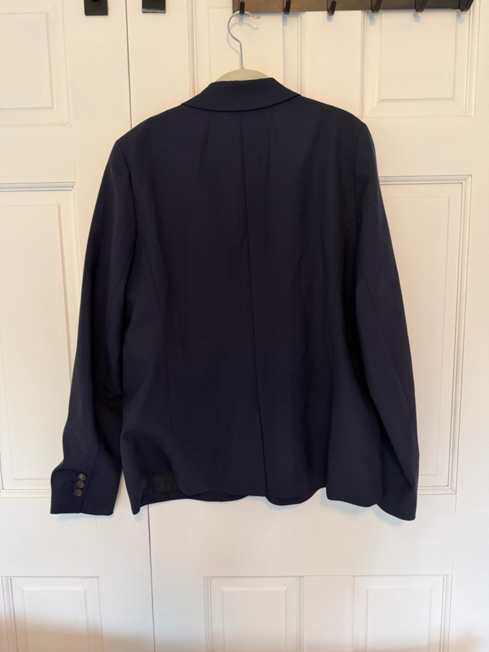 J Crew 365 Italian Wool Blazer 16 Tall Navy Single Button Career Tailored Jacket - Picture 2 of 8